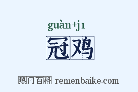 冠鸡是什么意思的图片